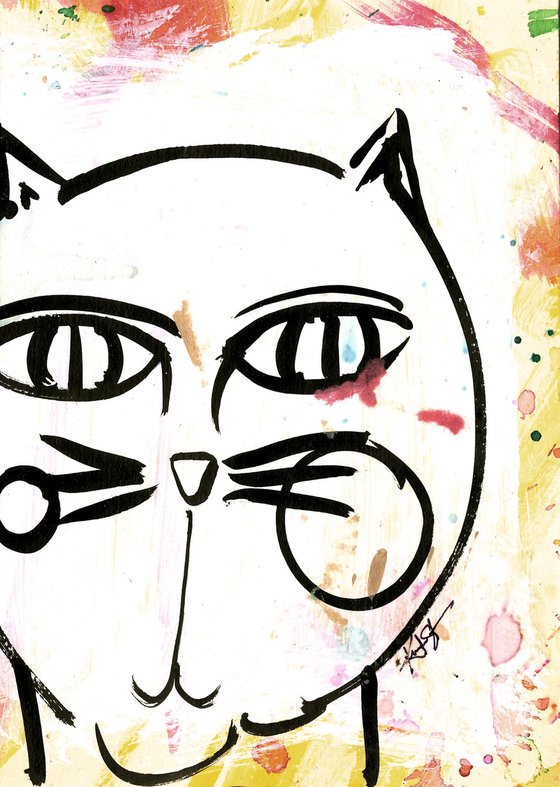 Brushstroke Kitty 2