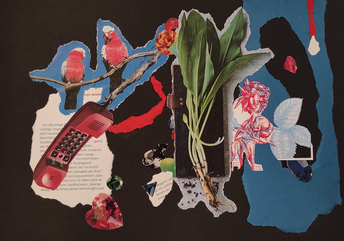 Illustrative Animal Collage By Tetiana Borys, 12 X 8", Diversity Of Nature In The Human World, Original Artwork