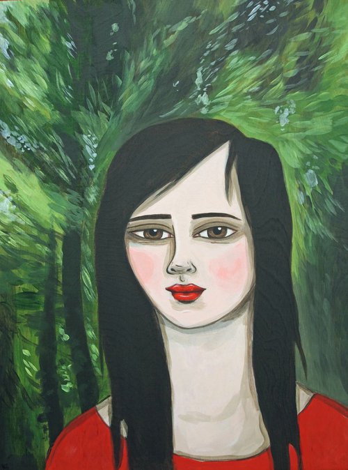 Portrait in Woods by Kitty  Cooper