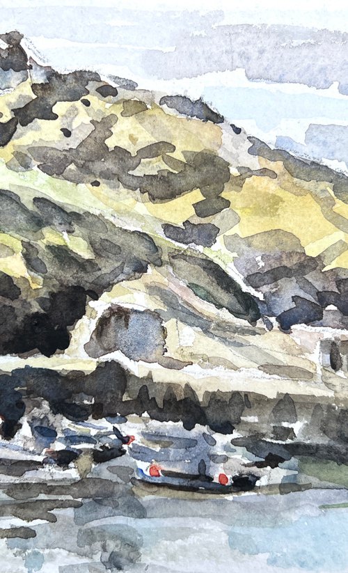 Boscastle Harbour by Louise Gillard