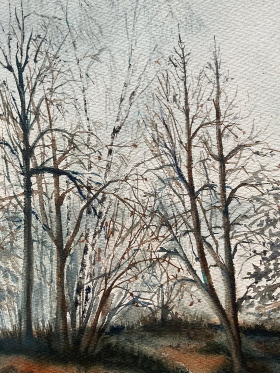 Reflection of autumn, original art