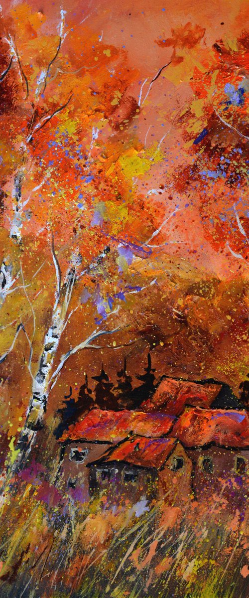 Glowing Autumn in my countryside - 6823 by Pol Henry Ledent