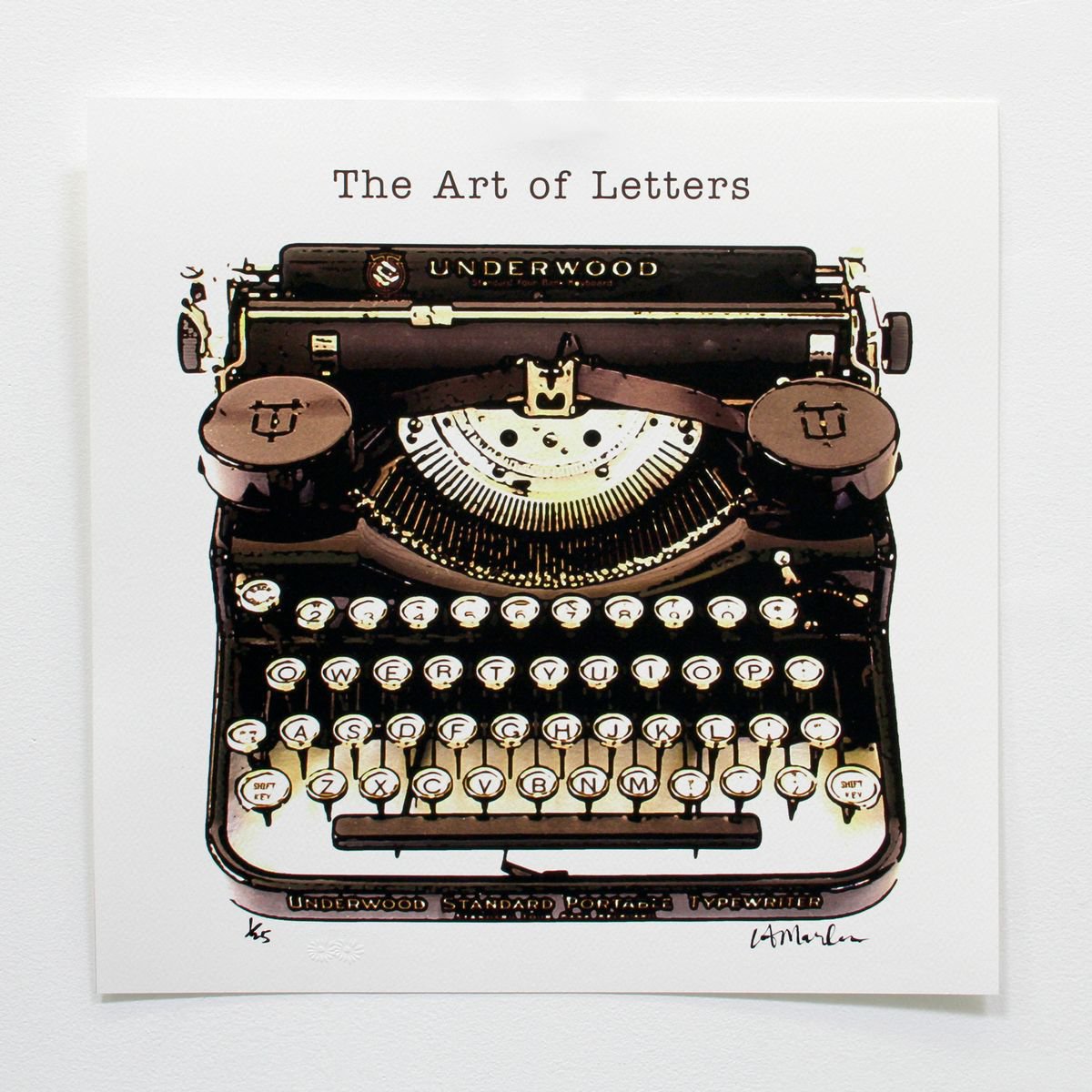 The Art of Letters - Original Vintage Typewriter Art by LA Marler by LA Marler
