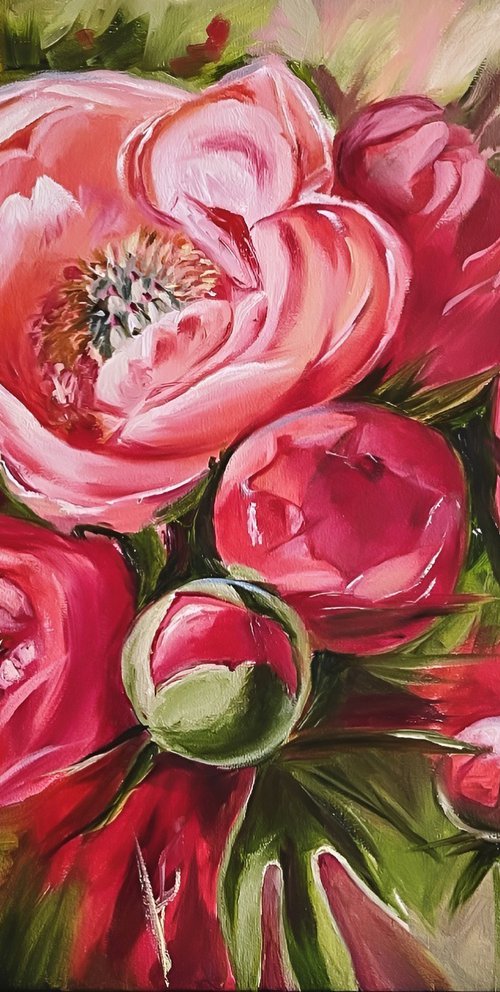 “Red flowers” by Irina Ponna