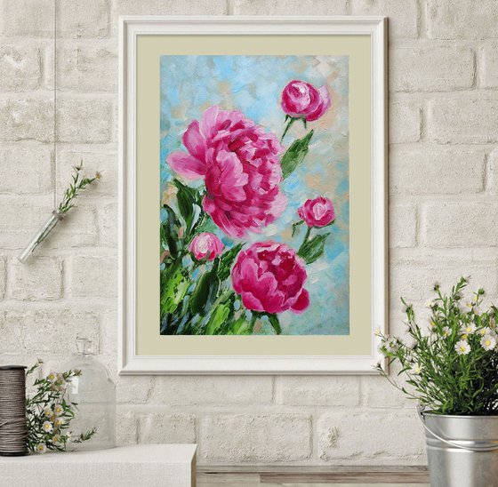 Peonies Painting