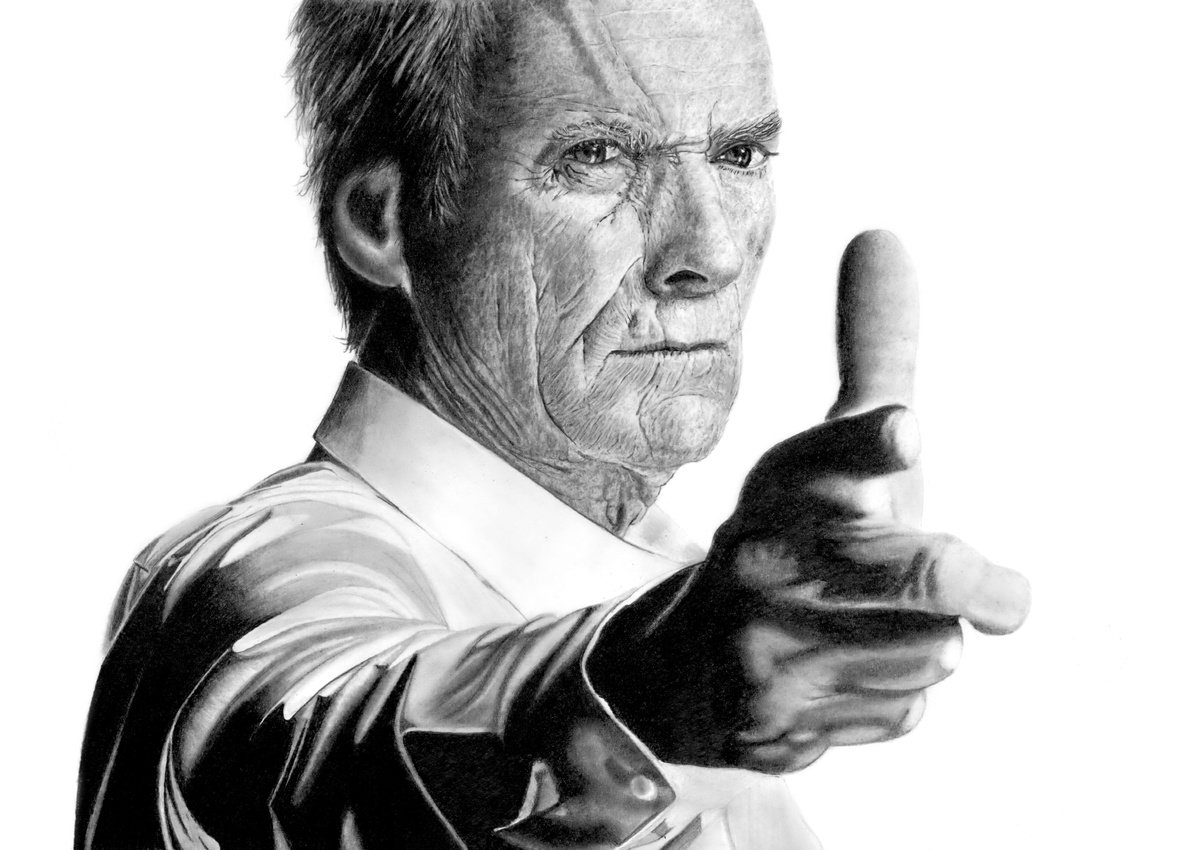 Clint ’Make my Day’ Eastwood by Paul Stowe