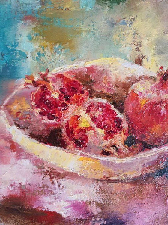 Red pomegranates