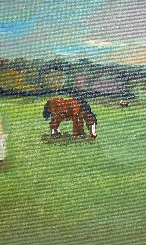 Landscape with Horses by Ryan  Louder