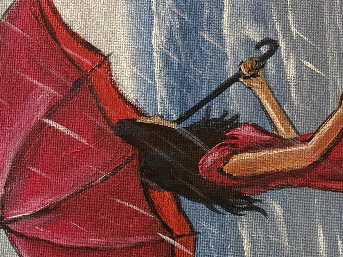 Solitude In The Rain By Aisha Haider, 12 X 16, Artwork For Sale On Artfinder