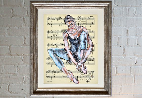 Ballerina XXVI - Vintage Music Page, GIFT idea