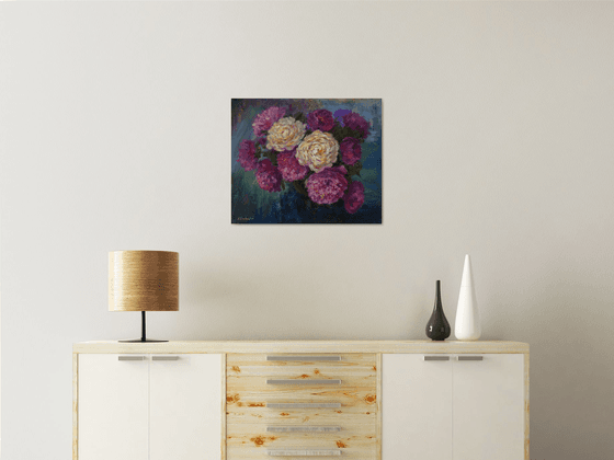 Lush Bouquet Of Peonies