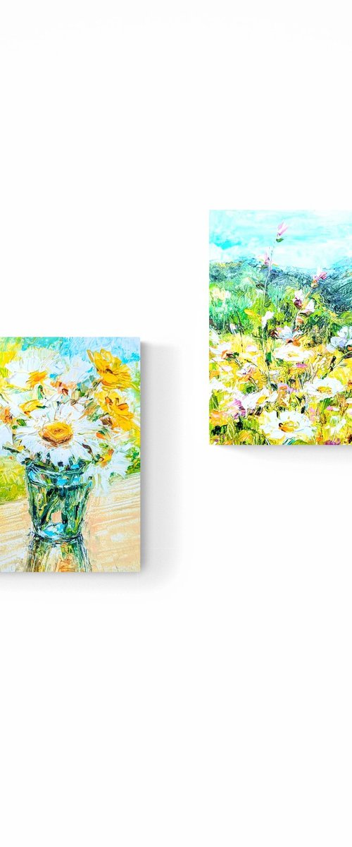 "flowers and mountains" by Yana Dulger