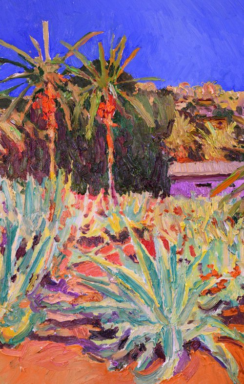 Agaves and Palm Trees, California by Suren Nersisyan