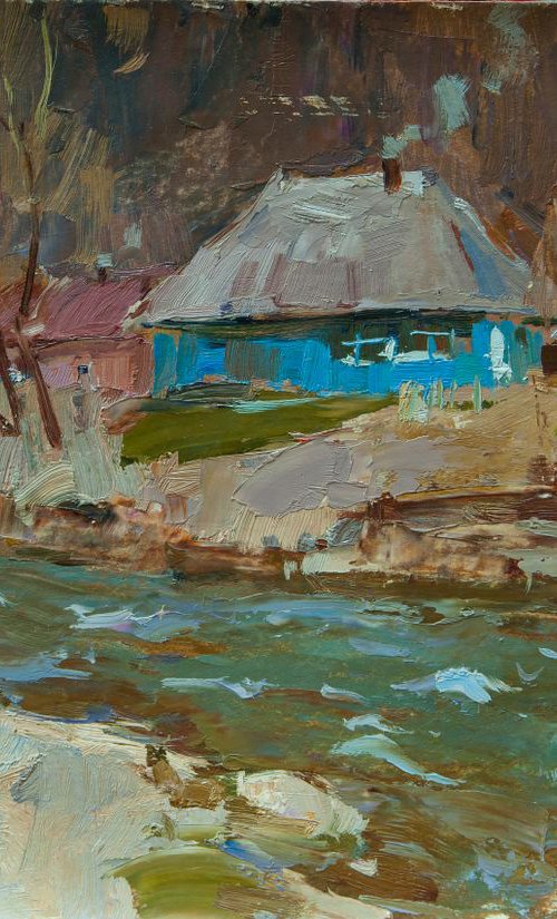 House by the river by Aleksandr  Kryushyn