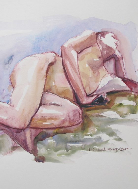 Reclining female nude