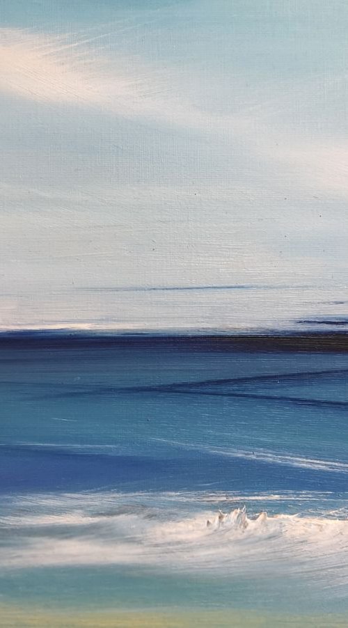 Cool Blue - Oil Painting, stunning, gorgeous by Mel Graham