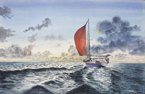 Sailboat-14 by Erkin Yılmaz