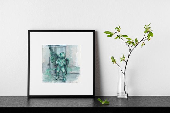 Verdigris Angel, La Napoule