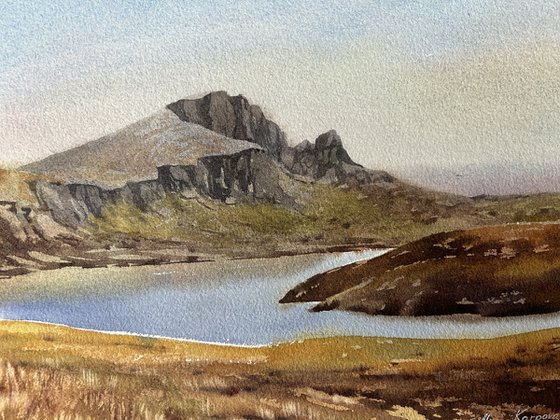 Mountain and lake