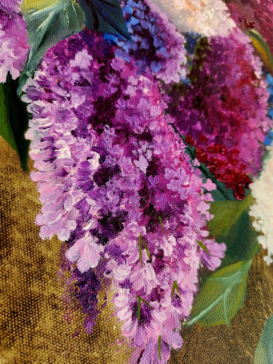 Lilac Bouquet in a Vase