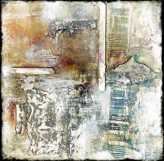 When Love Remains 2 -  Textural Abstract Painting by Kathy Morton Stanion