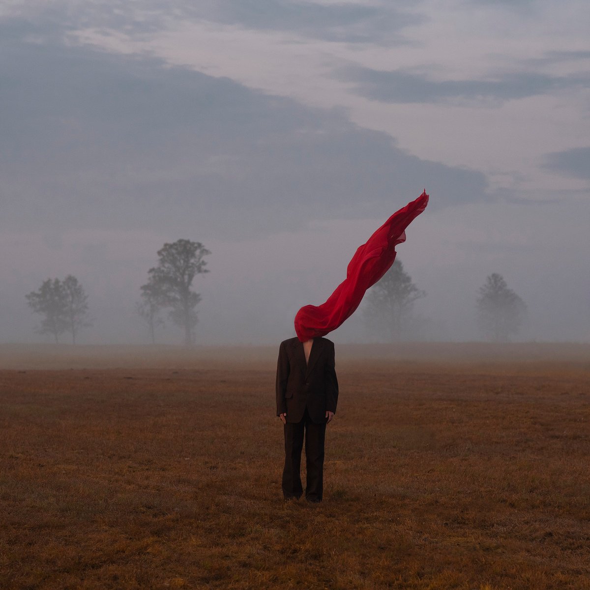 Surrealistic Portrait Photograph By Kachna Lipa, 28 X 28", Behind I, Original Artwork