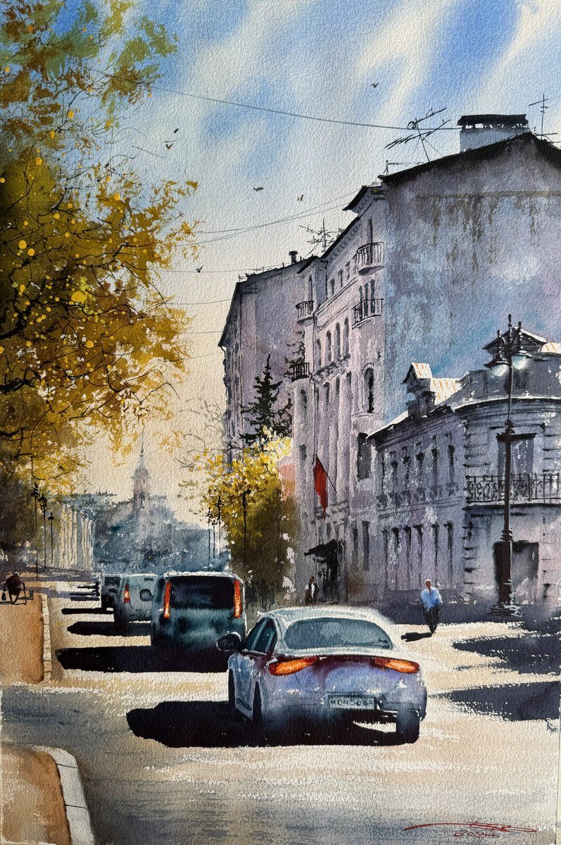 Moscow street by Igor Dubovoy