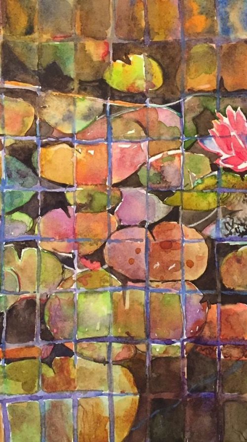 Lilies under Glass by Bronwen Jones