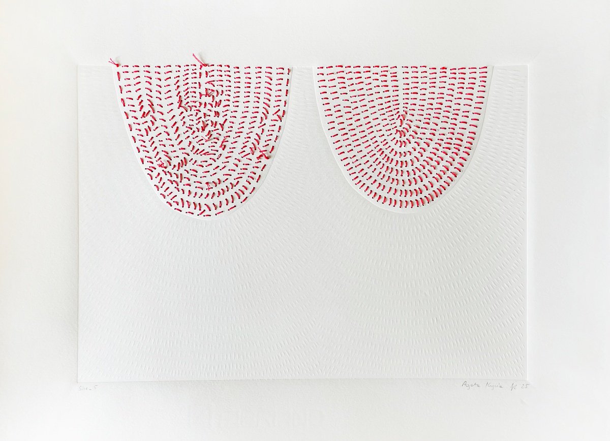 Geometric Abstract Painting By Agata Kycia, 20 X 16, She 5, Original Artwork