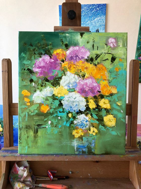 Abstract flowers bouquet