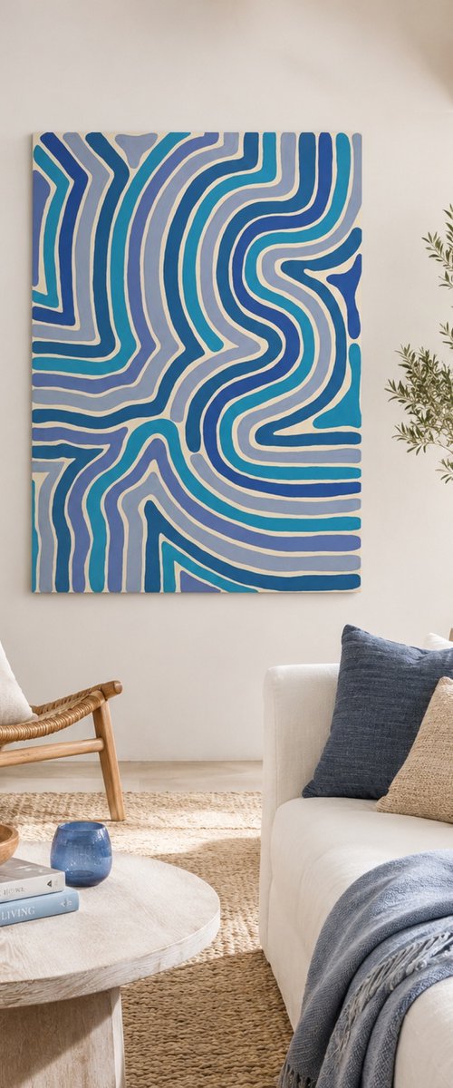 Rhythm in Blue by Oxana Lazari