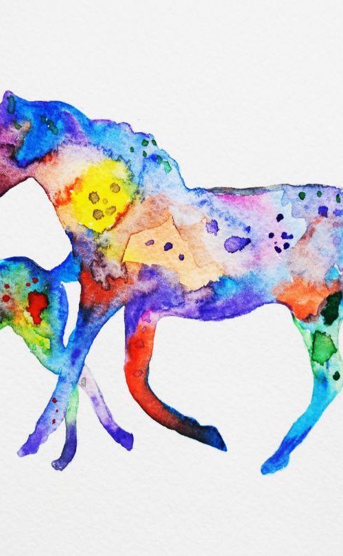 Horses by Luba Ostroushko