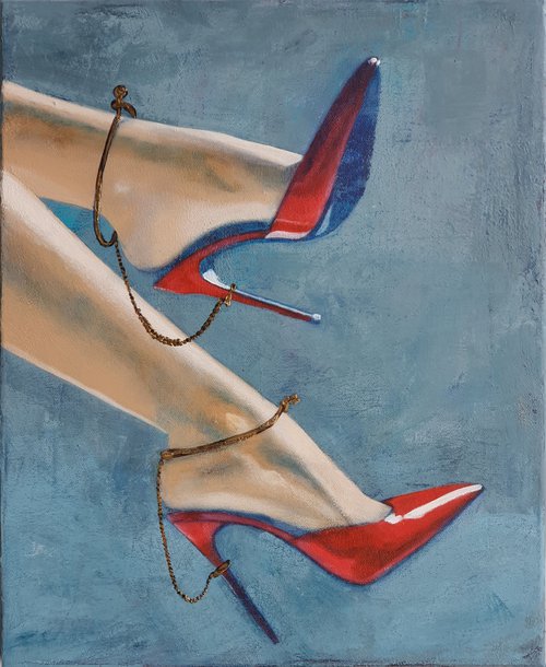 Red heels by Olesya Izmaylova