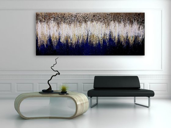 Strange dreams abstract glass glitter textured painting mixed media art