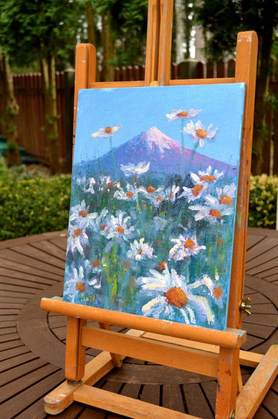 Japanese meadow daisies 30X24