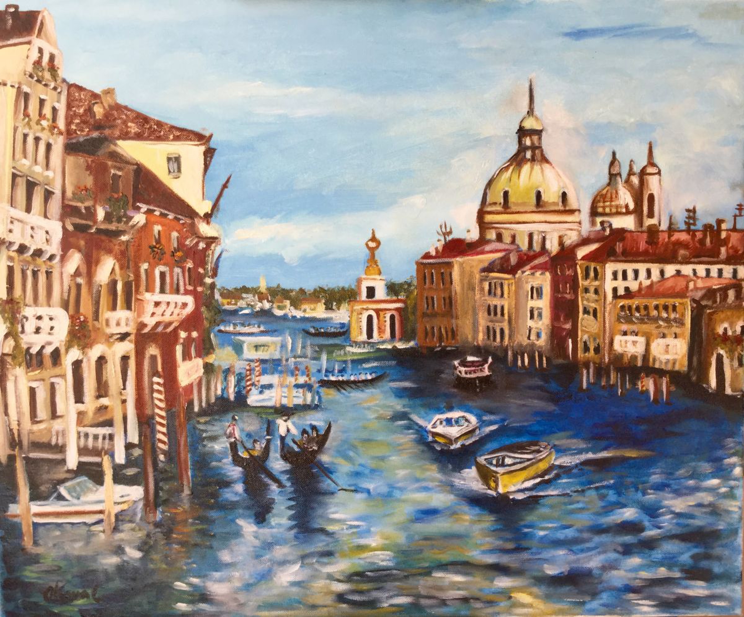 Venice Grand Canal Oil Painting By Olga Koval Artfinder