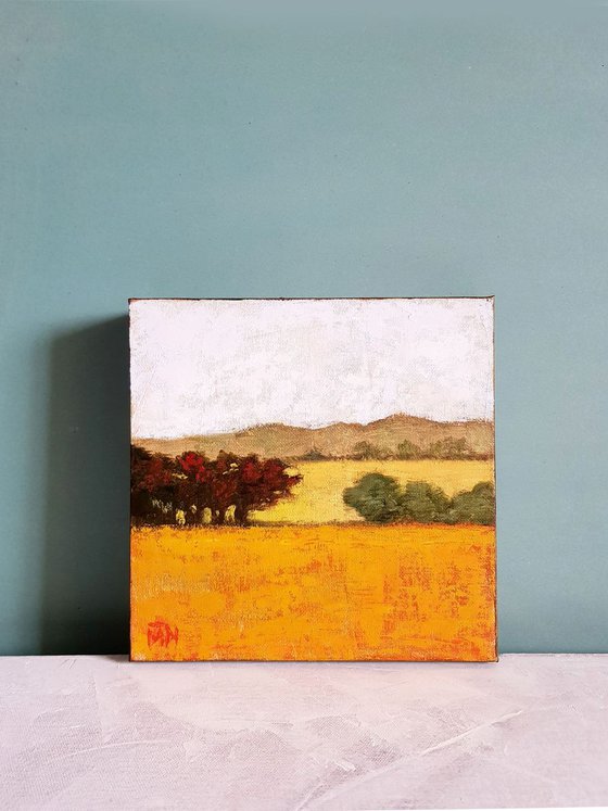 A good day - 20 X 20 CM LANDSCAPE OIL PAINTING (2019)