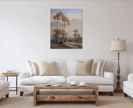 Warm light, landscape.