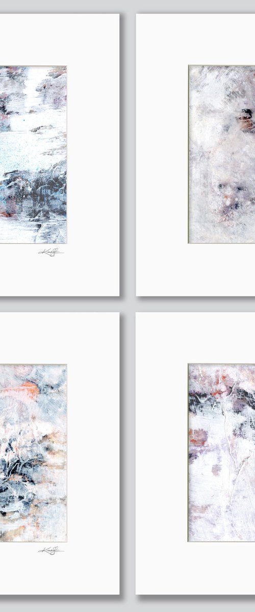 Mystical Moments Collection 5 - 4 Abstract Paintings by Kathy Morton Stanion