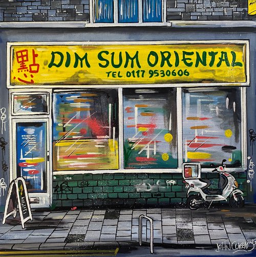 Dim Sum  -  Original on canvas board by John Curtis