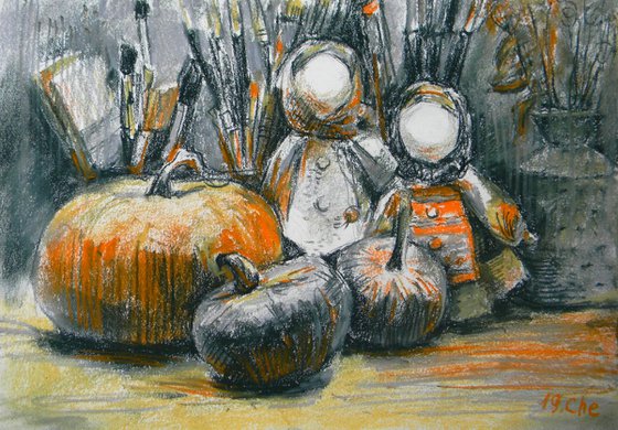 Pumpkins and Dolls