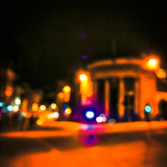 City Lights 11. Limited Edition Abstract Photograph Print  #1/15. Nighttime abstract photography series.