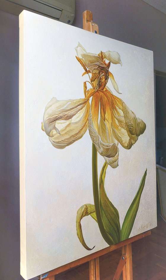 "Improbable Flower" Exclusive Oil Painting 70 x 90 cm