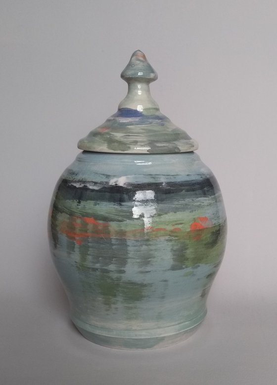 Vessel with lid, 7