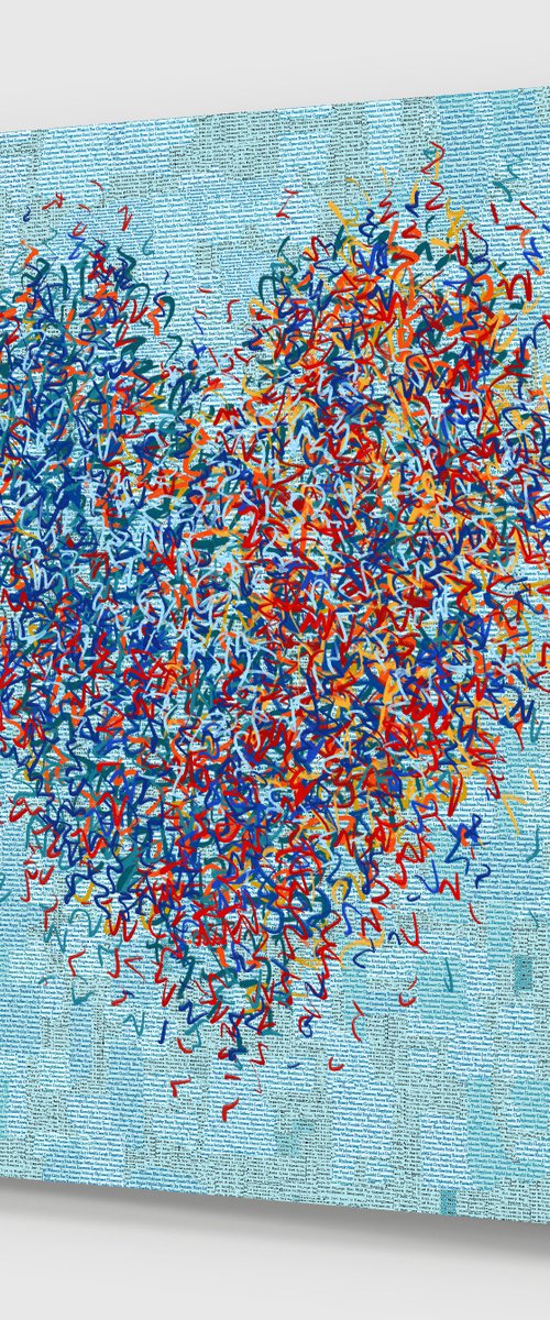 The Kind Optimist Five 127 x 127cm by George Hall