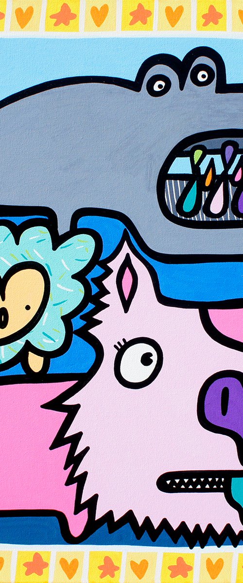 Dog - Sheep - Hippo by Kev Munday