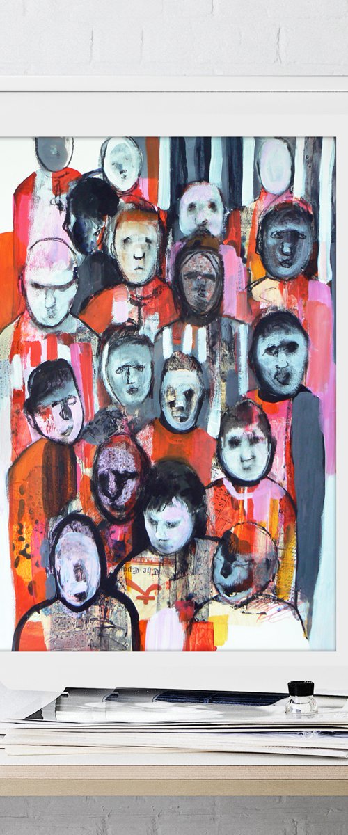 Study of a crowd #10 by Carolynne Coulson