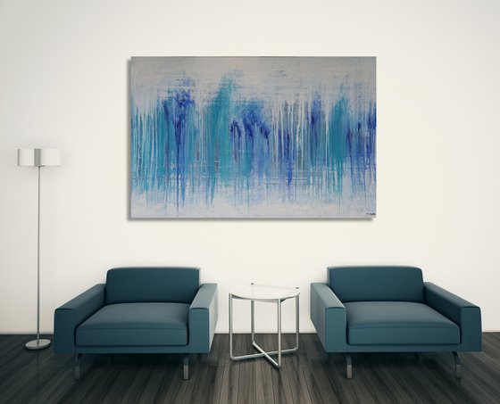 Ice Waterfall (150 x 100 cm) XXL (60 x 40 inches)