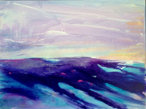 Hopeful Waters - Abstract Seascape by Gesa Reuter