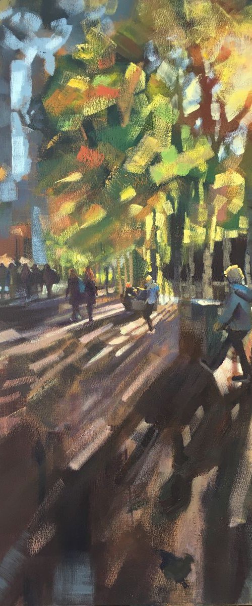 Walking to the Tate in the Winter Sun by Susan Clare
